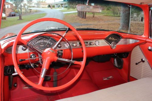 1955 Chevy Bel Air Hard Top AC PDB 350/350 Solid 2 Door Drives A1 MUST SEE, image 32