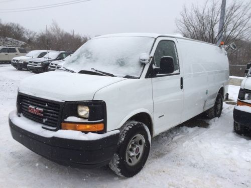 2008 gmc savana extended cargo van 6.6l duramax turbo diesel no reserve