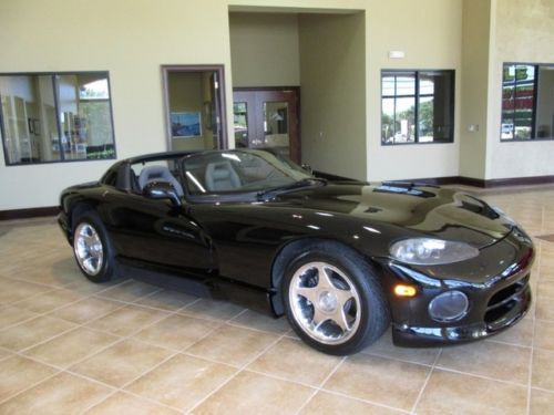 94 black viper rt/10 convertible  - mso -leather sport seats -low miles -florida