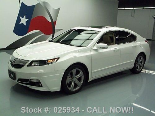2012 acura tl advance leather sunroof nav rear cam 25k texas direct auto