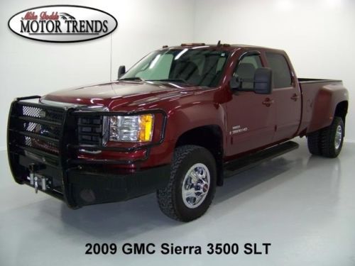 2009 gmc sierra 3500 hd 4x4 slt navigation drw turbo diesel ranch hand winch 72k