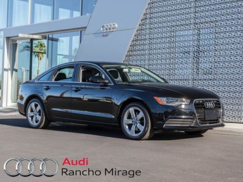 2012 audi a6 brilliant black cpo premium plus package dark walnut wood inlay