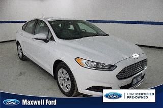13 ford fusion sedan s, cloth seats, clean carfax, 1 owner, we finance!
