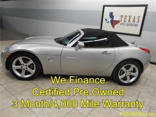 08 solstice convertible 5 speed certified cpo warranty we finance texas