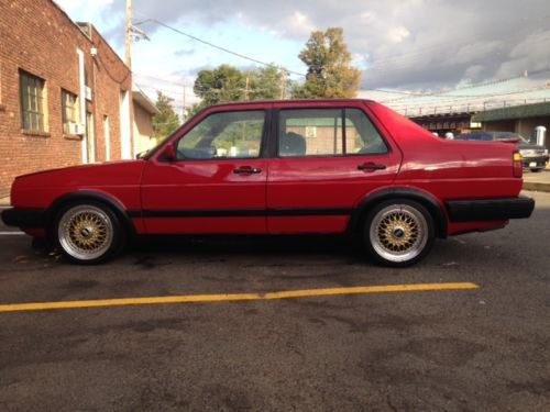 1992 jetta gli vr6 , 4-door tornado red, fully restored