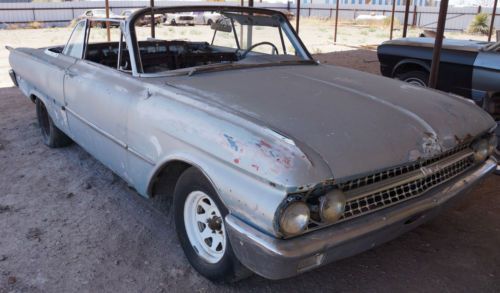 1961 galaxie sunliner convertible  solid desert car . no reserve !   60 62 63