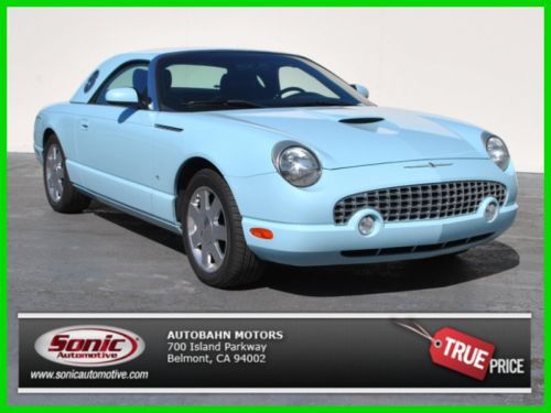 2003 t-bird v8 32v california hard top convertible leather beautiful retro color