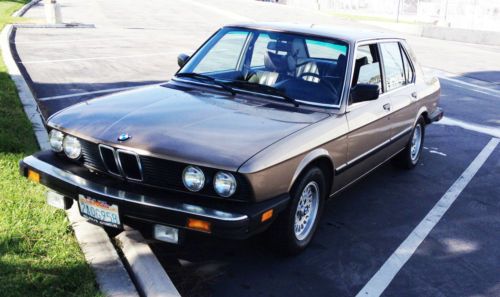 Classic 1984 bmw 528 e 528e 5 speed 2nd owner low miles superb condition 161k 84