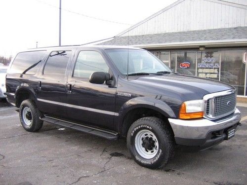 2001 ford excursion xlt 4wd clean carfax 1 owner 3rd row rear climate tow packag