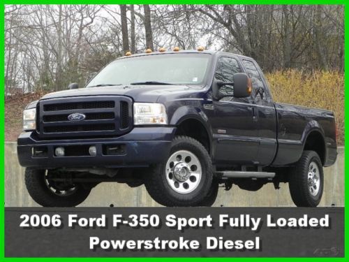 2006 ford f-350 xlt sport extended cab 8ft bed fx4 6.0l power stroke diesel ac
