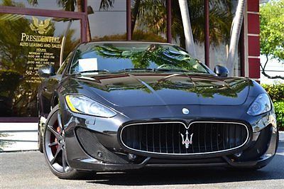 2013 maserati gran turismo sport coupe nero carbino clean carfax navigation