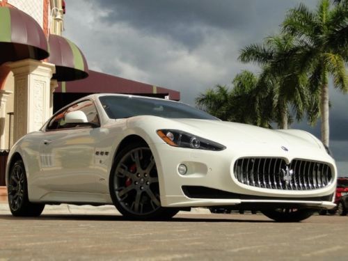 Florida 1 owner maserati gts loaded with options white on black white stitching!