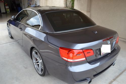 2008 bmw 335i convertible rare 6-speed manual loaded w/ m pkg, nav, 19&#034; wheels