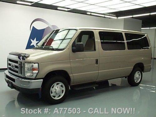 2008 ford e-350 12-passenger van 5.4l v8 dvd ent 63k mi texas direct auto