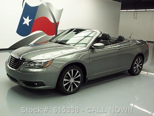 2011 chrysler 200 s convertible nav htd leather 16k mi texas direct auto