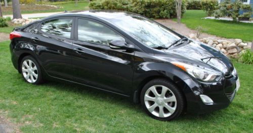 2013 hyundai elantra limited black/tan