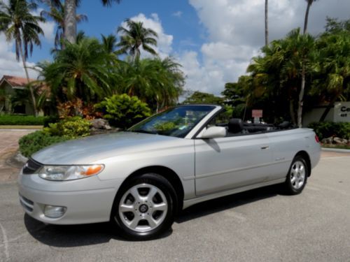 Stunning 2001 toyota solara sle conv-1 fl lady driver-garaged-leather-no reserve