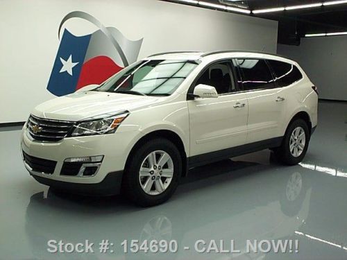 2014 chevy traverse 2lt htd leather rear cam dvd 16k mi texas direct auto