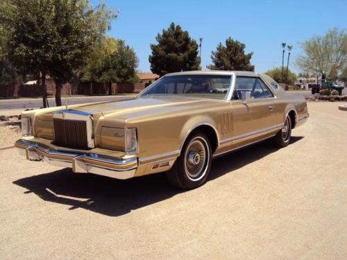 1978 lincoln mark v diamond jubalee 31k miles &#034;sunny arizona&#034; car