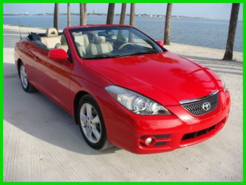 2007 toyota solara conv 46k miles red red red stunning car