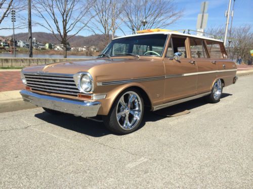 1963 chevrolet nova wagon - ls1 - restomod - patina - surf wagon - cali car