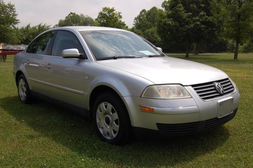 No reserve ....2004 volkswagen passat gl sedan, 2 owner, no accidents,24 service