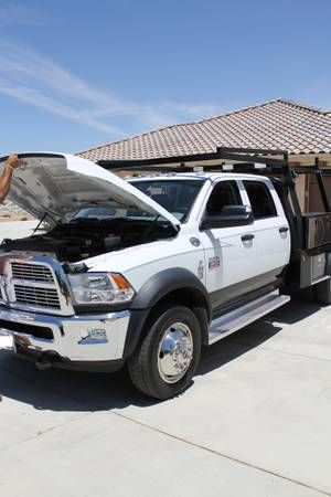 White, custom body, truck, dodge, utility truck, construction truck, new truck