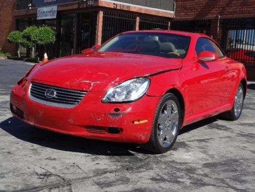 2004 lexus sc 430 convertible damaged repairable fixer salvage runs! low miles!