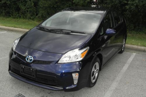 2013 toyota prius hybrid dark blue bluetooth smart key 24990 miles