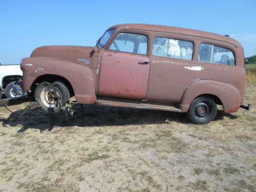 1950 chevrolet 3100 suburban, barn find project with clear title