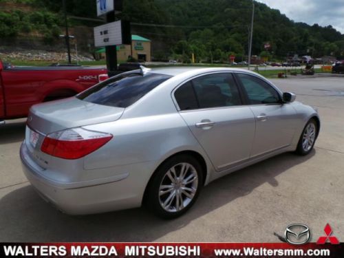 Silver Sedan Black Leather Low Miles Power Seats Air Cruise MP3 iPod Sunroof Gas, image 4