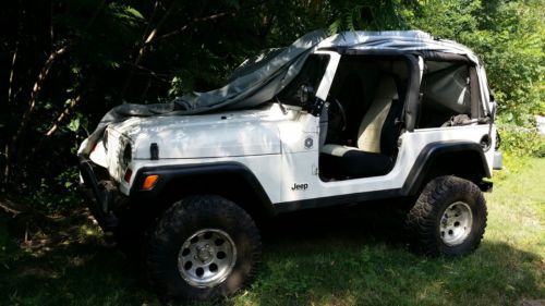 Jeep wrangler 1997 4x4 sport with 3 tops custom wheels