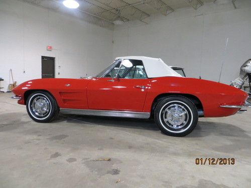 1963 corvette stingray convertible, beautiful restoration