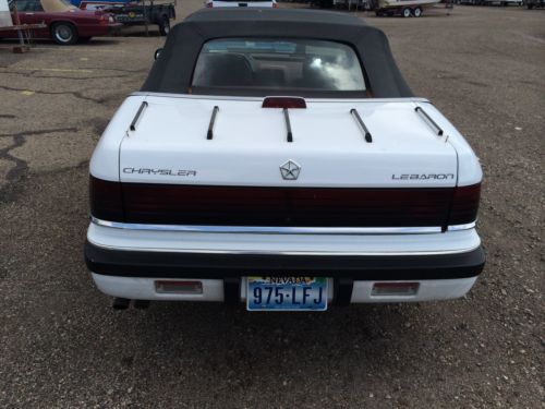 1993 chrysler lebaron base convertible 2-door 3.0l - 98,500 miles - wonderful