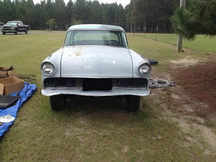 55 ford fairlane rolling project with very little rust &#034;will consider trade&#034;