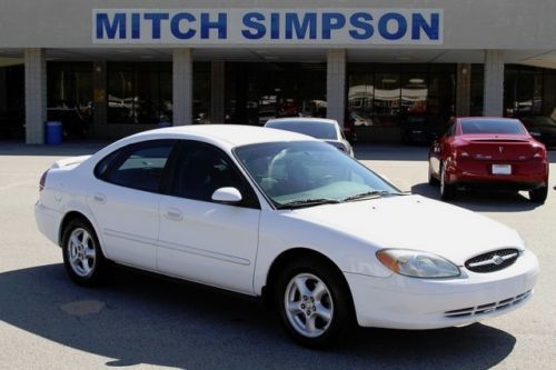 2003 ford taurus se sedan white 3.0 v6 automatic clean! georgia car great carfax