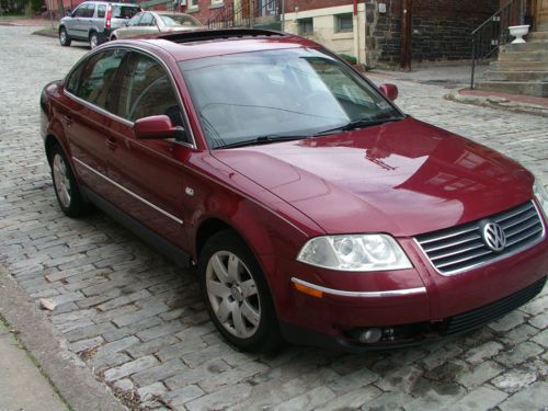 Volkswagen vw passat glx v6 4wd 4dr moonroof 2001 vw