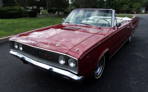 Ultra rare 1967 dodge coronet rt 440 convertible stunning color combination!!!!!