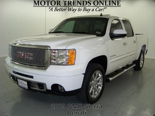 Awd denali crew navigation rearcam dvd roof bose 2009 gmc sierra 1500 43k