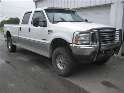 2002 ford f350 xlt 4x4 crew cab  7.3l powerstoke 6-spd manual  low miles