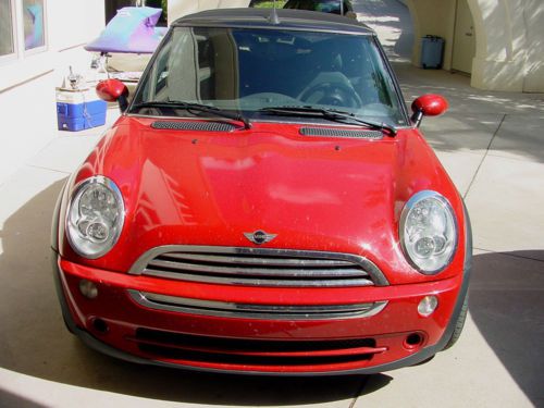 2008 red convertible mini  25,895 org lo miles