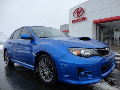 2011 subaru wrx awd moonroof manual heated seats blue 14k clean carfax! video