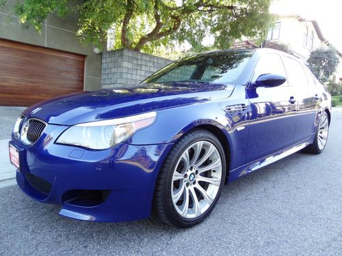 2006 bmw m5 5.5l v10 500hp interlagos blue e60 carfax certified clean no reserve