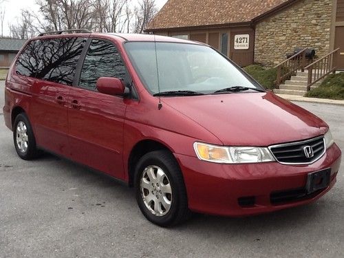 2002 honda odyssey ex cd/dvd system leather pw ps pd 215k miles clean