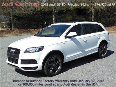 Audi certified 100,000 mile warranty, turbo diesel