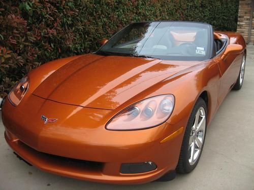 2008 chevrolet corvette convertible 4-lt atomic orange