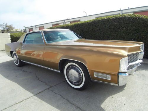 1969 cadillac eldorado coupe, one owner california car, 78,000 miles