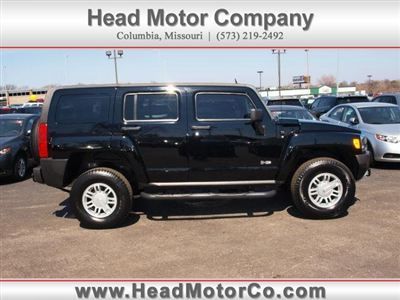 2008 hummer h3 4wd 4dr suv low miles manual gas engine, 3.7l dohc 5-cyl black