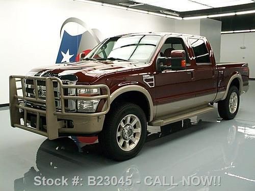2008 ford f-250 king ranch diesel crew 4x4 sunroof 64k texas direct auto
