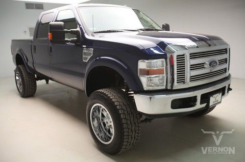 2008 xlt crew 4x4 leather heated trailer hitch v8 diesel we finance 56k miles